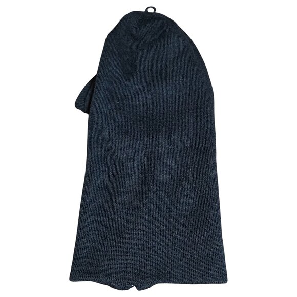 Wild Wear Knit Hood Balaclava Black Front Zip Up with Visor Outdoor Winter Gear - Picture 2 of 8